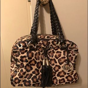 Michael Kors leopard satchel